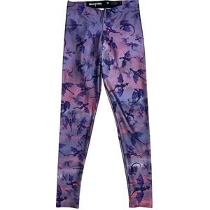 BlackMilk There Be She Dragons Leggings Size Medium Purple Pull On Novelty M